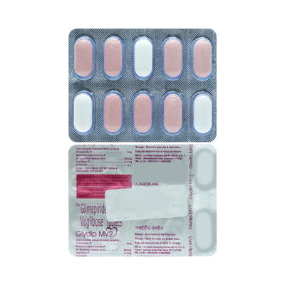 Glydip Mv 2mg Strip Of 10 Tablets