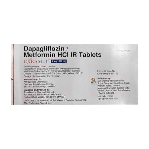 Oxramet 5/1000mg Strip Of 14 Tablets