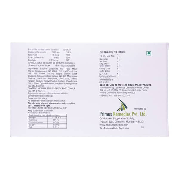 Calciflex Xt Strip Of 10 Tablets