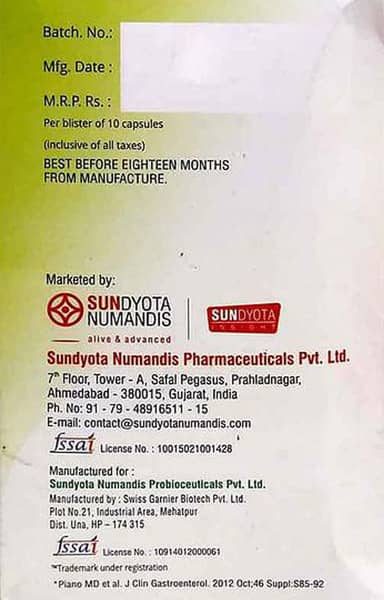 Superflora Gg Strip Of 10 Capsules
