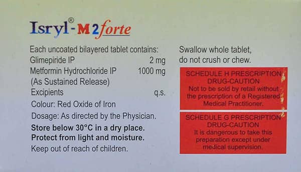 Isryl M 2mg Forte Strip Of 15 Tablets