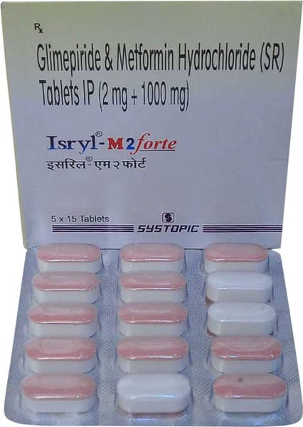 Isryl M 2mg Forte Strip Of 15 Tablets