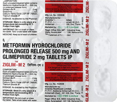 Ziglim M 2mg Strip Of 15 Tablets