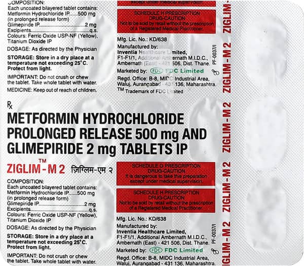 Ziglim M 2mg Strip Of 15 Tablets