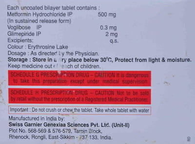 Voglow 0.3 Gm 2mg Strip Of 10 Tablets