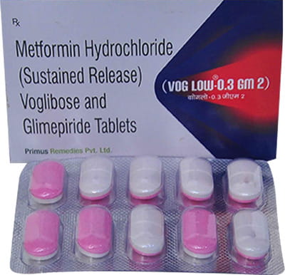 Voglow 0.3 Gm 2mg Strip Of 10 Tablets
