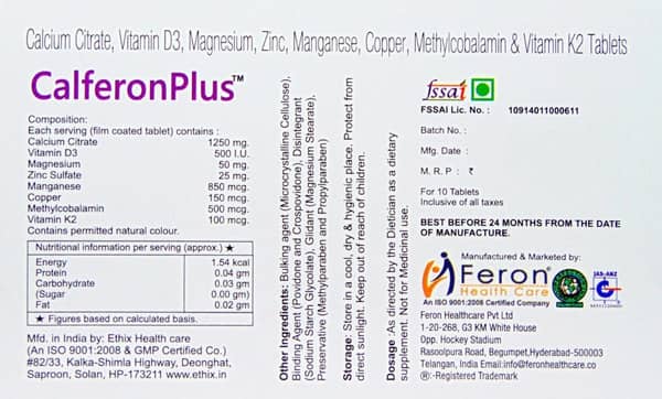 Calferon Plus Strip Of 10 Tablets