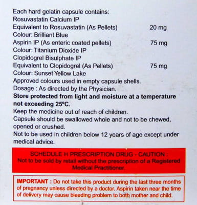 Zyrova Gold 20mg Strip Of 10 Capsules