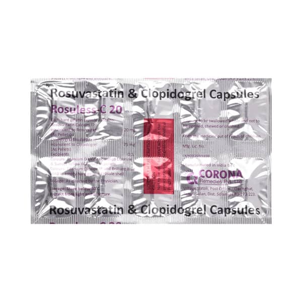 Rosuless C 20 Strip Of 10 Capsules