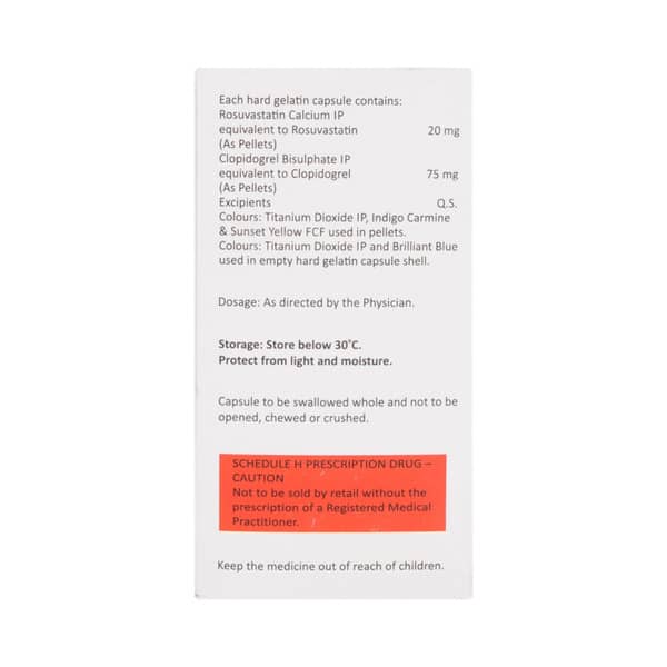 Rosuless C 20 Strip Of 10 Capsules