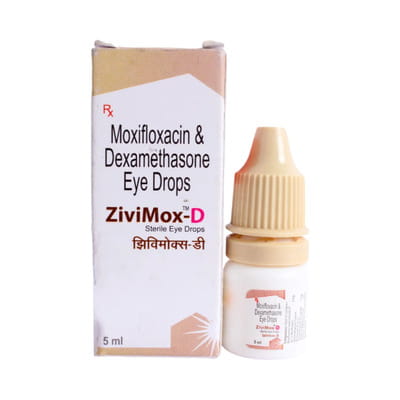 Zivimox D Bottle Of 5ml Eye Drops