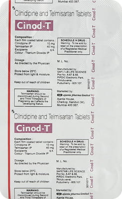 Cinod T 10/40mg Strip Of 15 Tablets