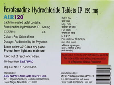 Air 120 Strip Of 10 Tablets