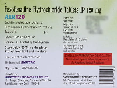 Air 120 Strip Of 10 Tablets