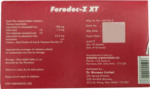Ferodoc Z Xt Strip Of 10 Tablets