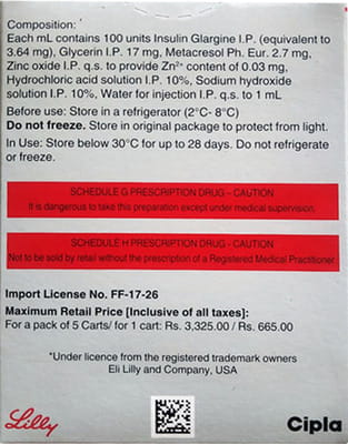 Basaglar 100iu Cartridge Of 3ml Solution For Injection