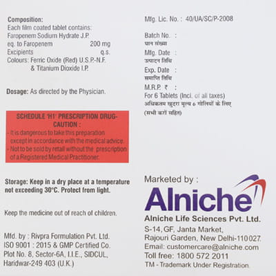 Faroeze 200mg Strip Of 6 Tablets