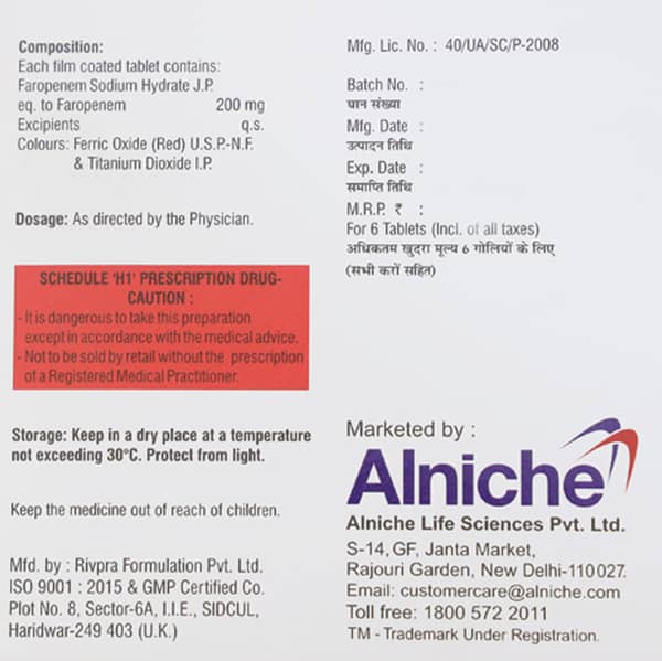 Faroeze 200mg Strip Of 6 Tablets