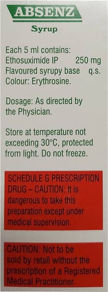 Absenz 250mg Bottle Of 100ml Solution