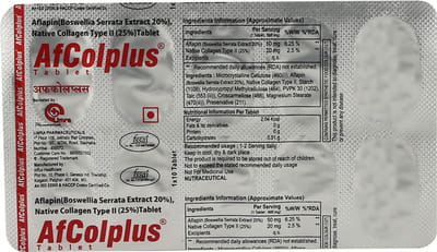 Afcol Plus Strip Of 10 Tablets