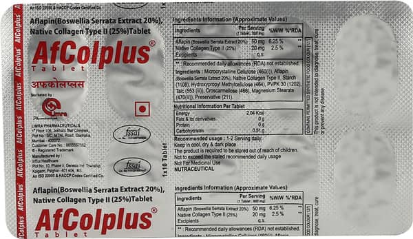 Afcol Plus Strip Of 10 Tablets