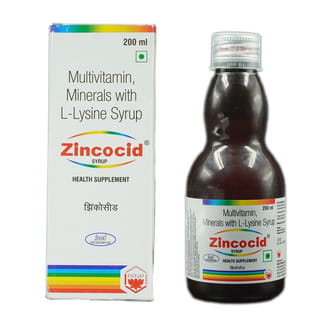 Zincocid Bottle Of 200Ml Syrup