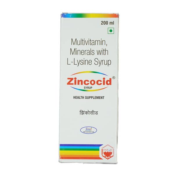 Zincocid Bottle Of 200Ml Syrup