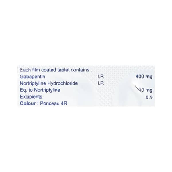 Asmygaba Nt 400/10mg Strip Of 10 Tablets