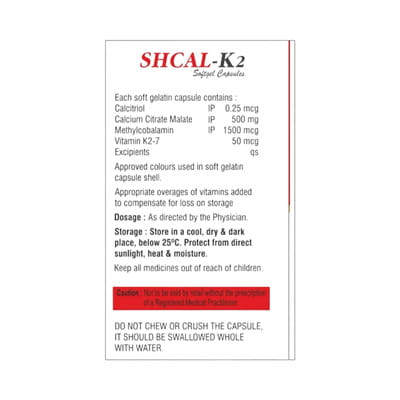Shcal K2 Strip Of 10 Capsules