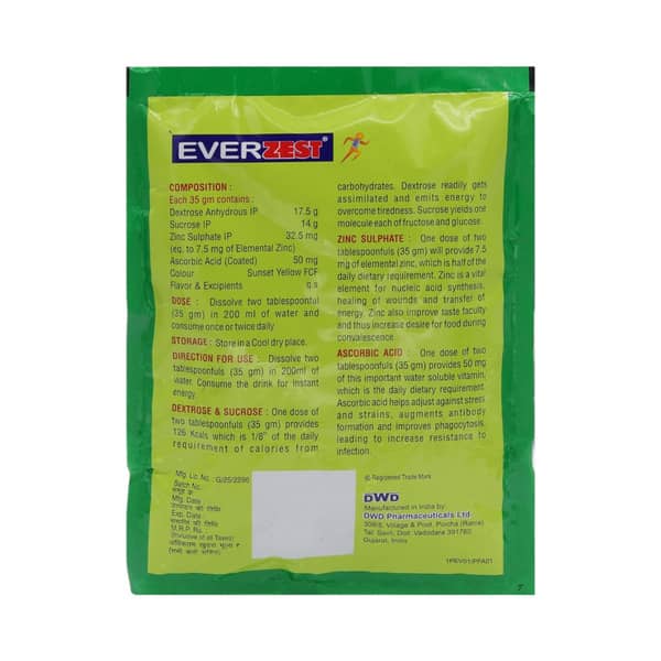 Everzest Tangy Orange Sachet Of 105Gm Oral Powder