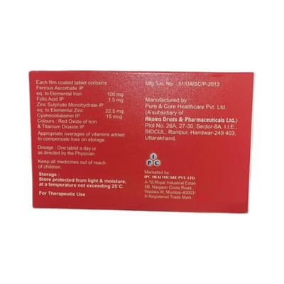 Ferocure Xt 1.5/15mg Strip Of 10 Tablets