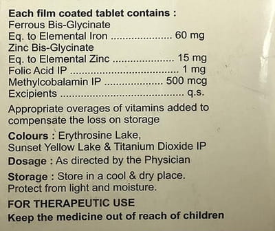 Feromost Xt Strip Of 10 Tablets