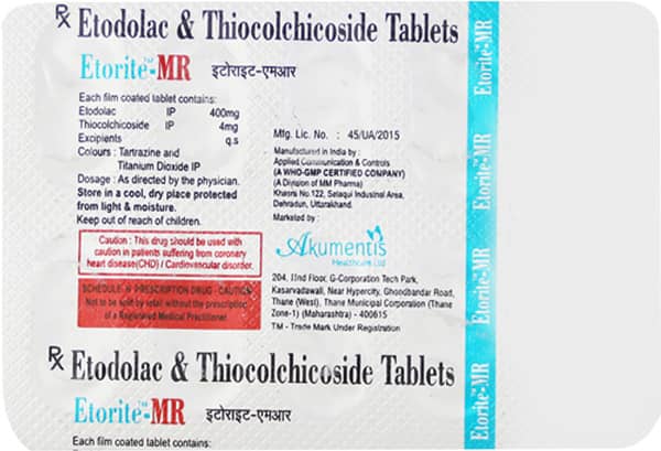 Etorite Mr Strip Of 10 Tablets