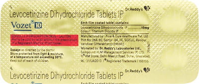 Vozet 10mg Strip Of 10 Tablets