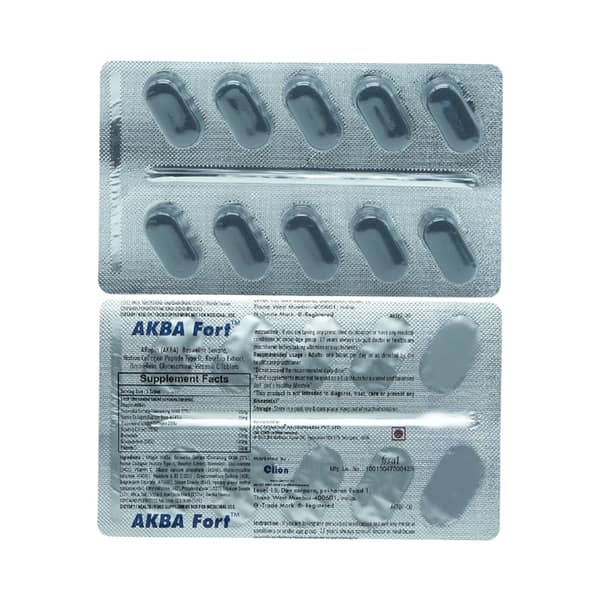Akba Fort Strip Of 10 Tablets