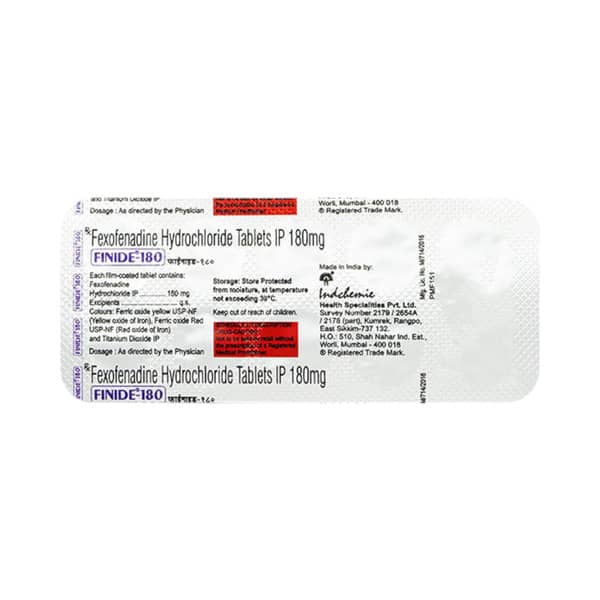 Finide 180Mg Strip Of 10 Tablets