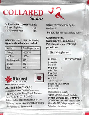 Collared Orange Flavour Sugar Free Sachet Of 12gm Granules