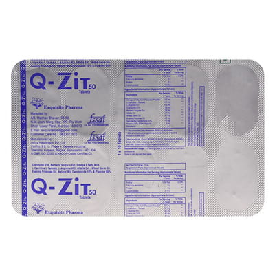 Q Zit 100mg Strip Of 10 Tablets