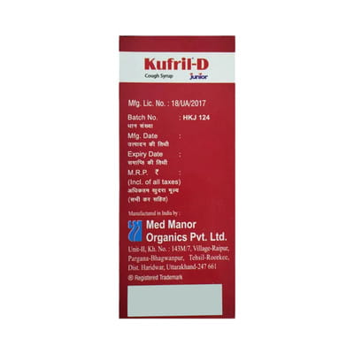 Kufril D Junior Bottle Of 60ml Syrup