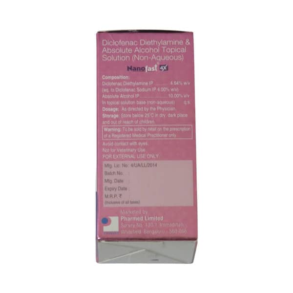 Nanofast 4x Bottle Of 30ml Solution