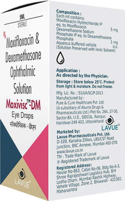 Moxivisc Dm Bottle Of 5ml Eye Drops