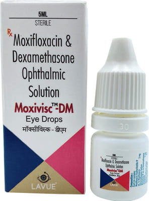 Moxivisc Dm Bottle Of 5ml Eye Drops