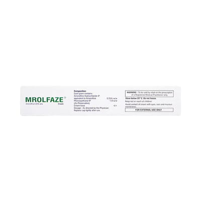 Mrolfaze 0.25% Tube Of 30gm Cream