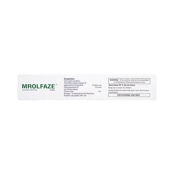 Mrolfaze 0.25% Tube Of 30Gm Cream