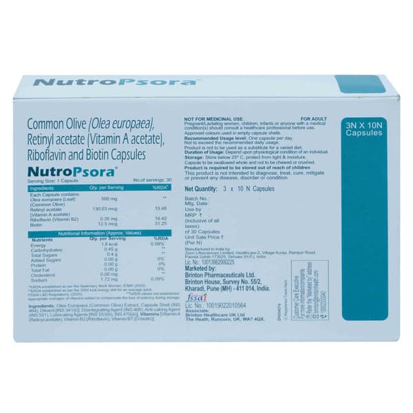 Nutropsora Strip Of 10 Capsules
