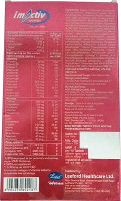 Im Activ Women Strip Of 10 Tablets