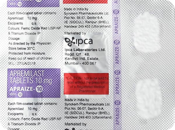 Apraize 10mg Strip Of 4 Tablets