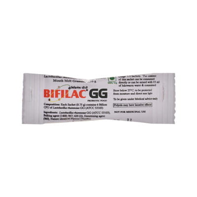 Bifilac Gg Sugar Free Vanilla Flavour Sachet Of 0.75gm Granules