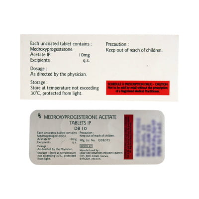 Db 10mg Strip Of 10 Tablets