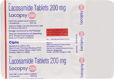 Lacopsy 200mg Strip Of 10 Tablets